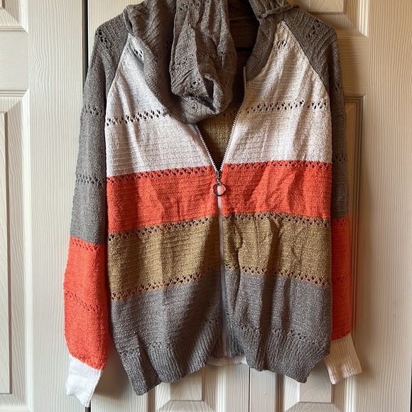 Zip up hooded cardigan - Picture 2 of 4